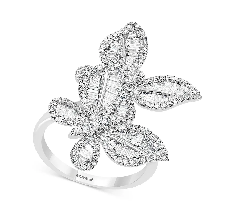 Effy Diamond Butterfly Statement Ring (1-3/8 ct. t.w.) 14k White Gold