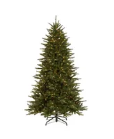 National Tree Company 7.5 ft. Easton Spruce Tree with Dual Color Led Lights