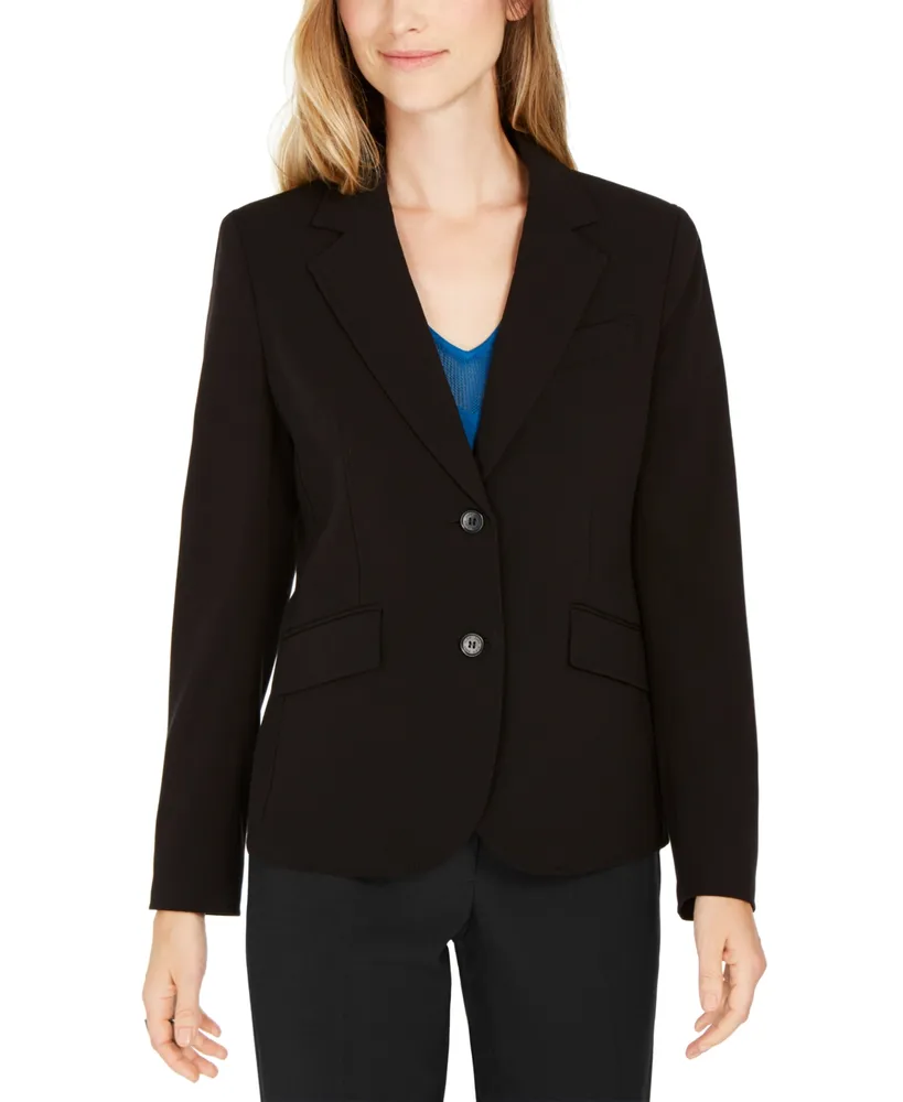 Anne Klein Bi-Stretch Two-Button Blazer