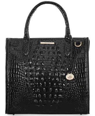 Brahmin Caroline Melbourne Embossed Leather Satchel