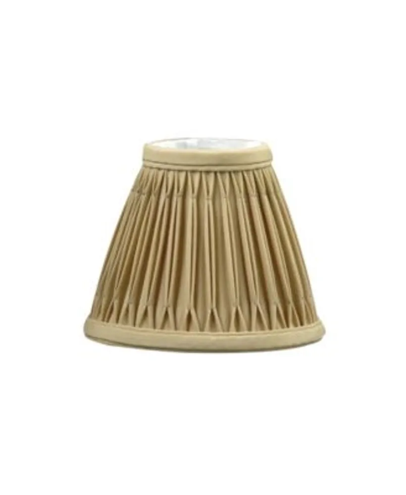 Cloth Wire Slant Empire Chandelier Lampshade With Flame Clip Collection