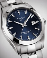 Tissot Men's Swiss Automatic T-Classic Gentleman Powermatic 80 Silicium Stainless Steel Bracelet Watch 40mm