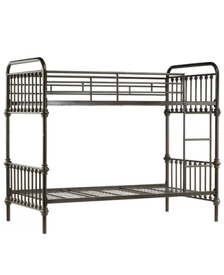 iNSPIRE Q Calvados Antique Metal Bunk Bed, Twin