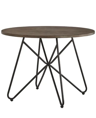 iNSPIRE Q Webber Round Dining Table with Iron Legs