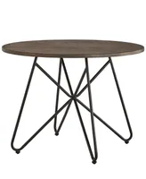 iNSPIRE Q Webber Round Dining Table with Iron Legs