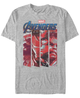 Marvel Men's Avengers Endgame Panel Logo, Short Sleeve T-shirt