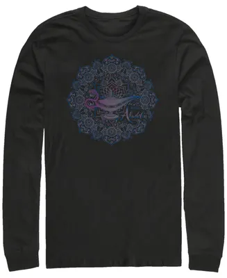 Disney Men's Aladdin Lamp Mandala, Long Sleeve T-Shirt