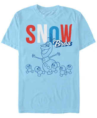 Disney Men's Frozen Olaf Snow Bros, Short Sleeve T-Shirt