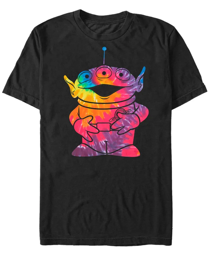 Disney Pixar Men's Toy Story Tie Dye Alien, Short Sleeve T-Shirt