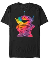 Disney Pixar Men's Toy Story Tie Dye Alien, Short Sleeve T-Shirt