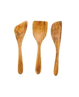 BeldiNest Olive Wood Spatula Kit Set of 3