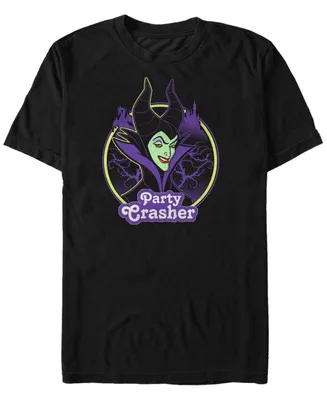 Disney Men's Sleeping Beauty Maleficent Party Crasher, Short Sleeve T-Shirt