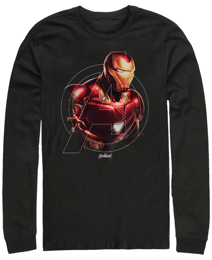 Marvel Men's Avengers Endgame Iron Man Centered Logo