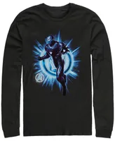 Marvel Men's Avengers Endgame Iron Man Lightning Explosion, Long Sleeve T-shirt