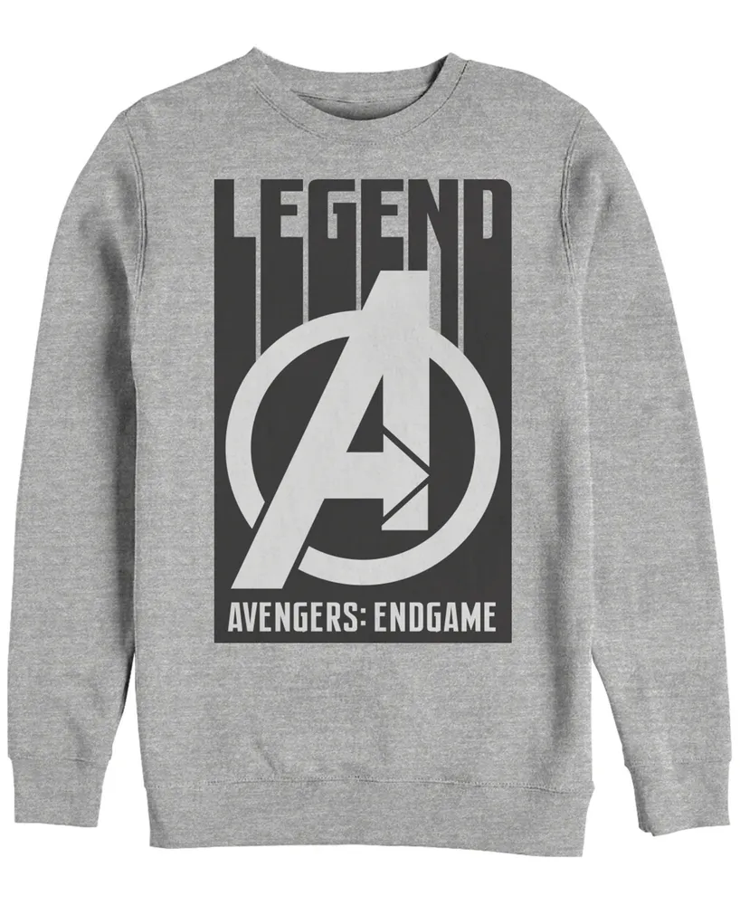 Marvel Men's Avengers Endgame Legend Logo, Crewneck Fleece