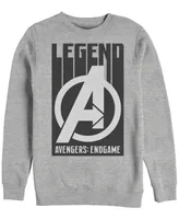 Marvel Men's Avengers Endgame Legend Logo, Crewneck Fleece