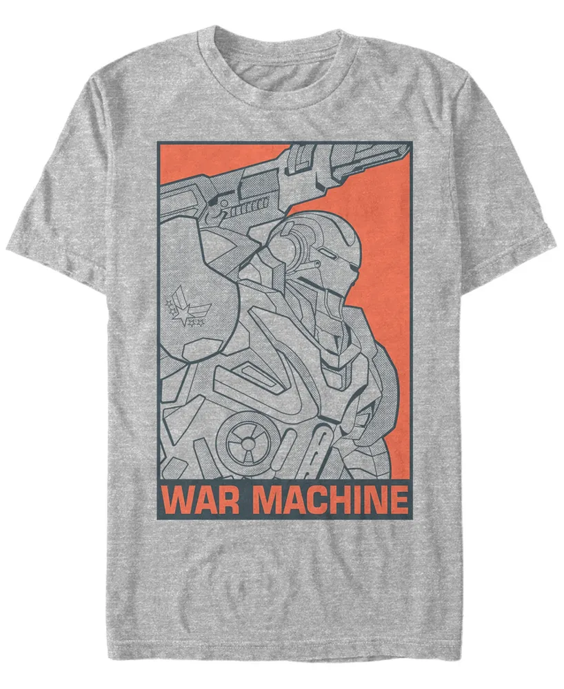 Marvel Men's Avengers Endgame War Machine Pop Art, Short Sleeve T-shirt