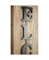 American Art Decor Rustic Wood Welcome Sign