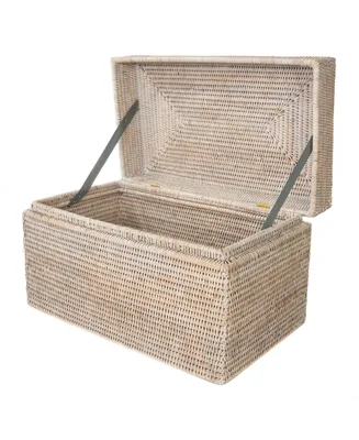 Artifacts Rattan Rectangular Hinged Chest