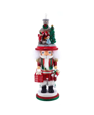 Kurt Adler 17.5-Inch Hollywood Stockings on Fireplace Nutcracker