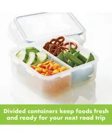 Lock n Lock Easy Essentials 29-Oz. On the Go Divided Square Food Storage Container