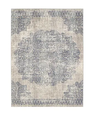 Scott Living Expressions Dharma Medallion Indigo 8' x 11' Area Rug