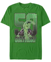 Fifth Sun Men's Marvel Hulk Smash 50th Birthday Short Sleeve T-Shirt