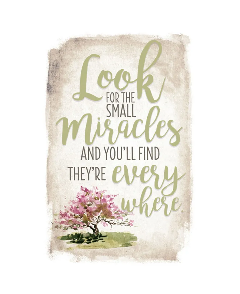 Dexsa Look for Small Miracles New Horizon Wood Plaque with Easel, 6" x 9"