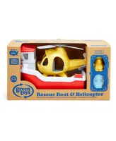 Green Toys Rescue Boat Helicopter