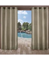 Exclusive Home Biscayne Indoor Outdoor Grommet Top Curtain Panel Pair