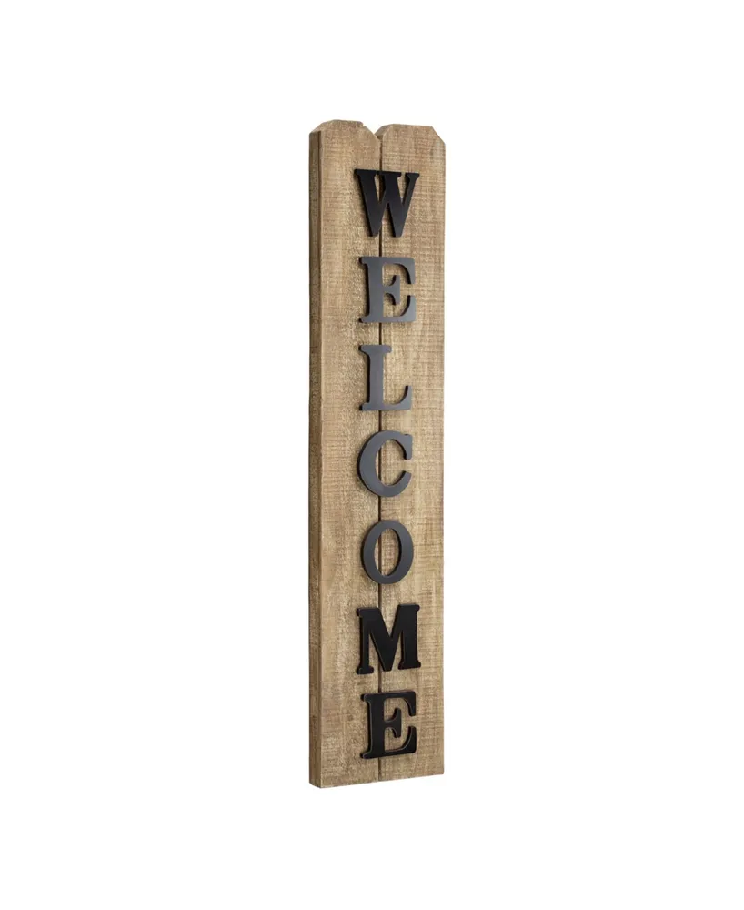 American Art Decor Rustic Wood Welcome Sign