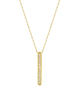 241 Wear It Both Ways Diamond Bar Pendant Necklace (1/3 ct. t.w.) in 14k White or Yellow Gold