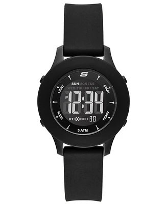 Skechers Women's Rosencrans Digital Silicone Strap Watch 37mm