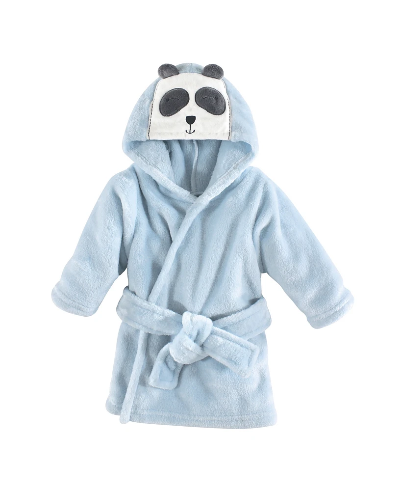 Hudson Baby Infant Boy Plush Animal Bathrobe, 0-9 Months