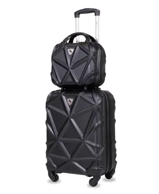 Amka Gem 2-Pc. Carry-On Hardside Cosmetic Luggage Set