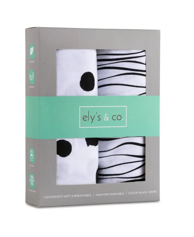 Ely's & Co. Baby Fitted Bassinet Sheet 100% Combed Jersey Cotton