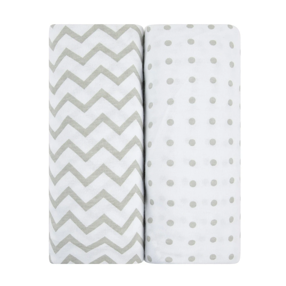 Ely's & Co. Baby Fitted Waterproof Bassinet Sheet 100% Combed Jersey Cotton