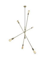 Dainolite 6 Light Incandescent Adjustable Pendant