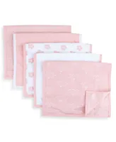 Ely's & Co. Water Resistant Jersey Cotton Reversible Burp Cloths 5 Pack