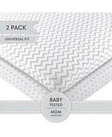 Ely's & Co. Baby Pack N Play Portable Crib Sheet ( Pack of 2 )