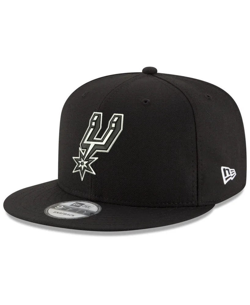 New Era San Antonio Spurs Black White 9FIFTY Snapback Cap