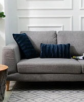 Cheer Collection Faux-Fur 2-Pack Decorative Pillows
