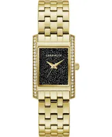 Caravelle Women's Gold-Tone Stainless Steel Bracelet Watch 21x33mm