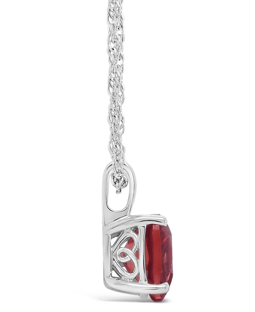 Garnet (2-3/4 ct. t.w.) Pendant Necklace Sterling Silver. Also Available Blue Topaz