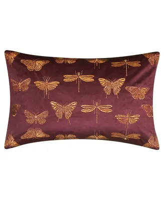 Edie@Home Butterflies Moths Decorative Throw Pillow, 13" x 20"