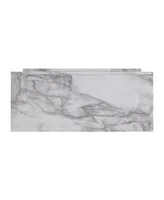 Southern Enterprises Ileana Faux Marble Color Changing Electric Fireplace