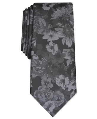 Bar Iii Men's Glacier Skinny Floral Tie, Created for Macy's