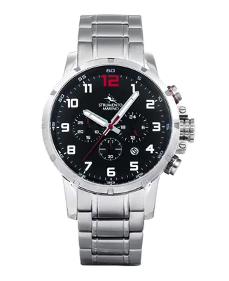 Strumento Marino Men's Summertime Stainless Steel Performance Timepiece Watch 46mm