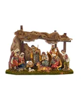 Kurt Adler Nativity Set with 11 Figures and Stable