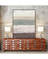 Giant Art 36" x 24" Strata Horizon Ii Art Block Framed Canvas